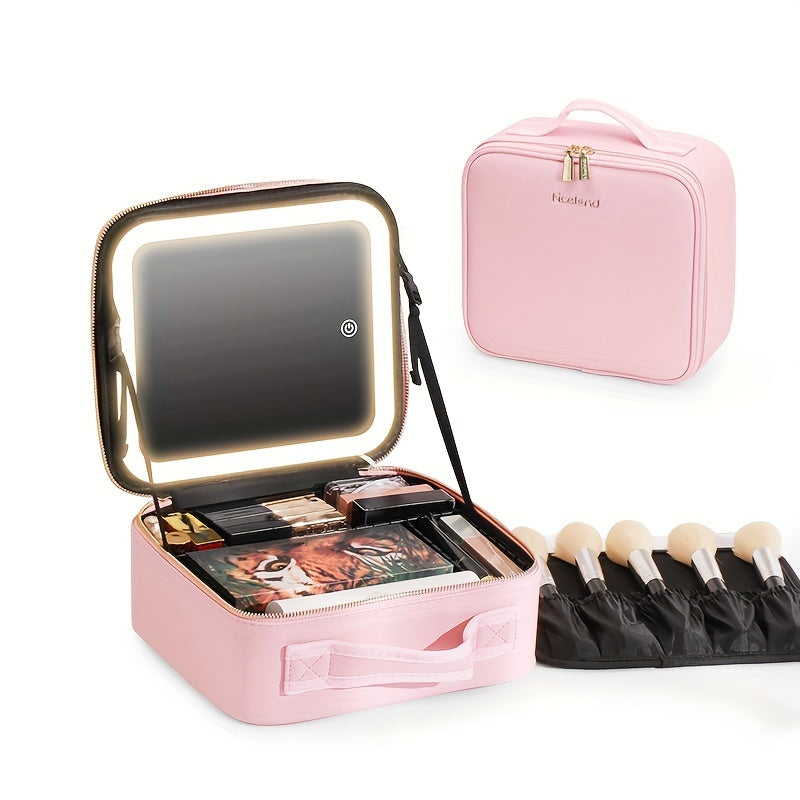 Illuminated Travel Makeup Organizer