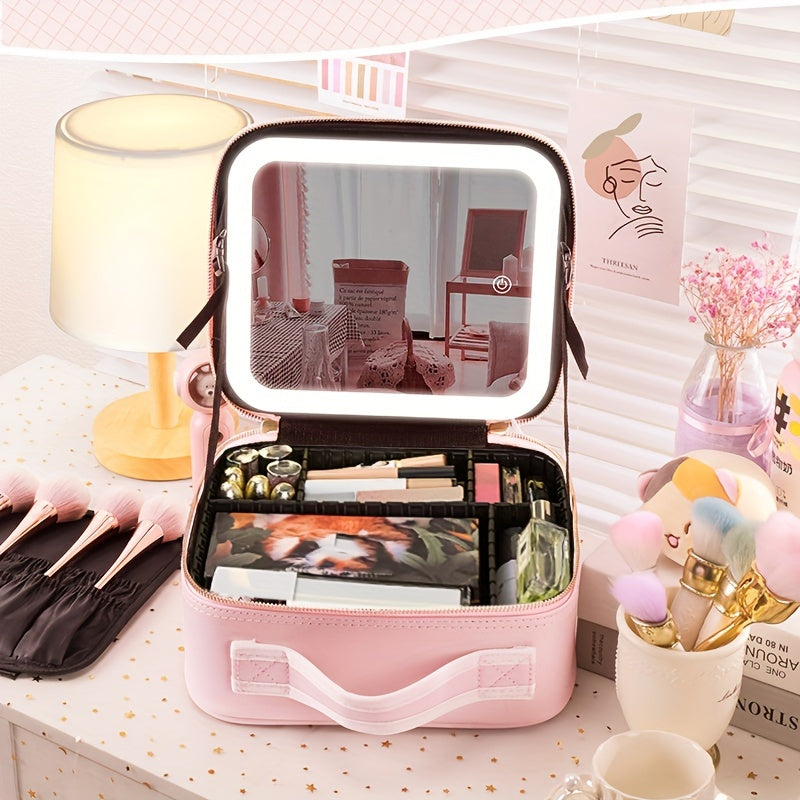 Illuminated Travel Makeup Organizer